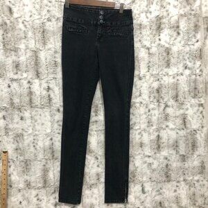 Lux. High Waisted Ankle Zip Denim Jeans Pants Womens Size 26